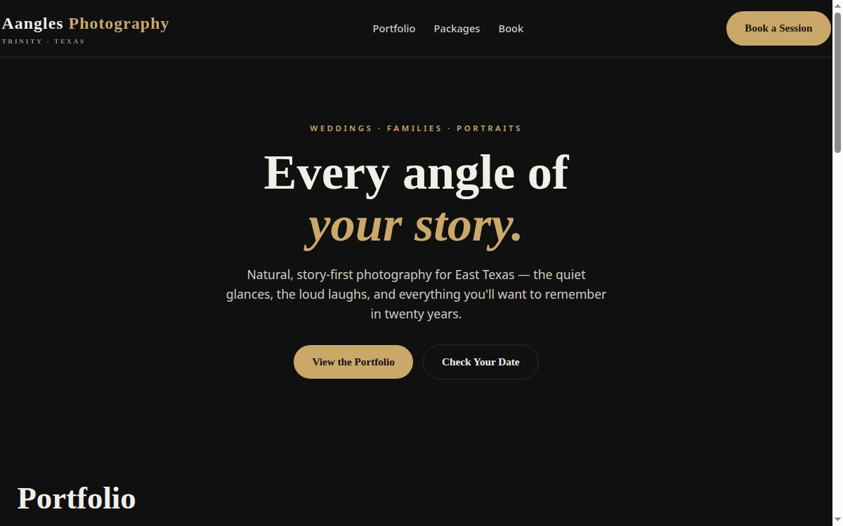 Aangles Photography demo preview