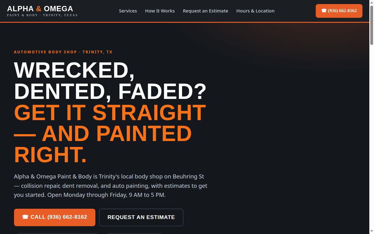 Alpha & Omega Paint & Body demo preview