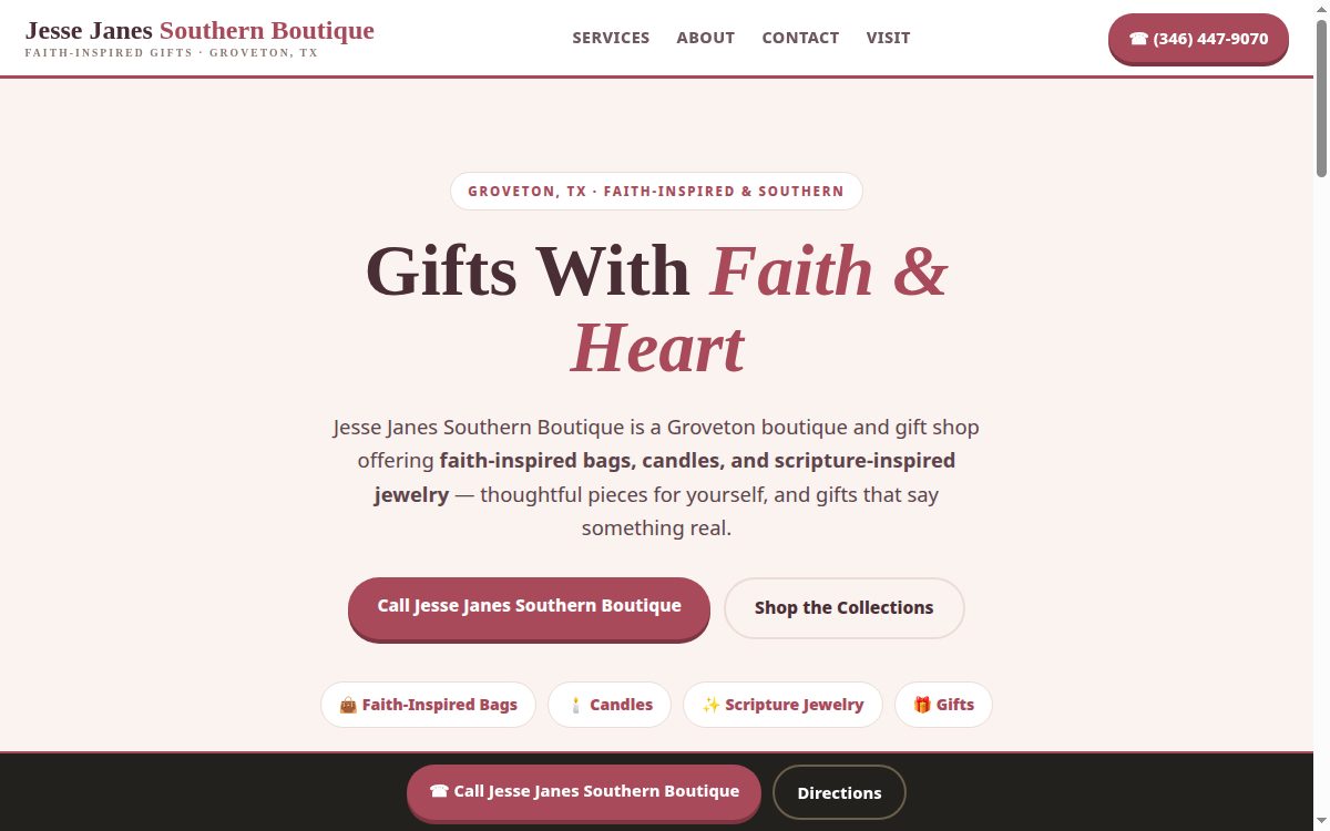 Jesse Janes Southern Boutique demo preview