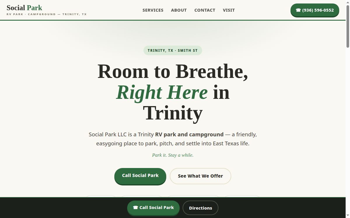 Social Park LLC demo preview